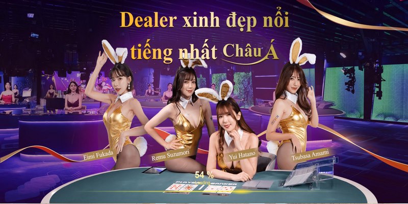 Các nhân viên dealer trong bàn chơi là người thật được tuyển chọn kỹ càng